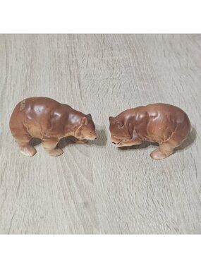 Vintage Relco Japan Brown Bear Salt & Pepper Shakers Hand Painted